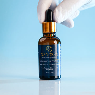 NanoGold Morning Glowtion |3 in 1 (24K Gold + 2% Hyaluronic Acid +ZnO Nanoparticles)
